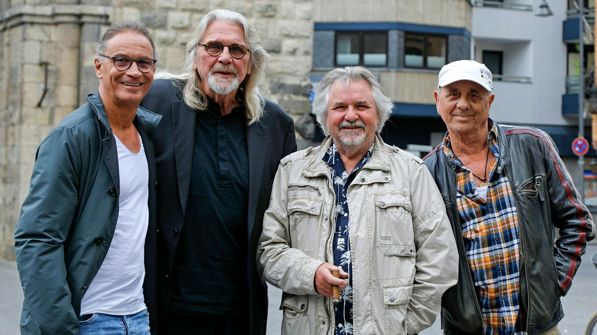 Tommy Engel mit Peter Brings, Jürgen Fritz und Erry Stoklosa.