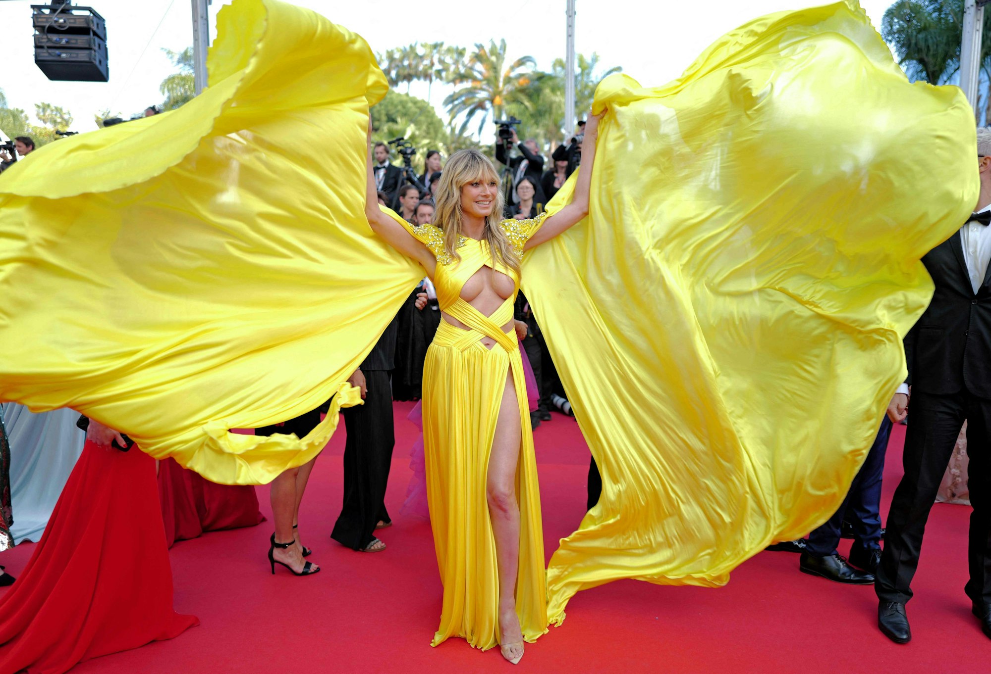 Heidi Klum auf dem roten Teppich von Cannes.
