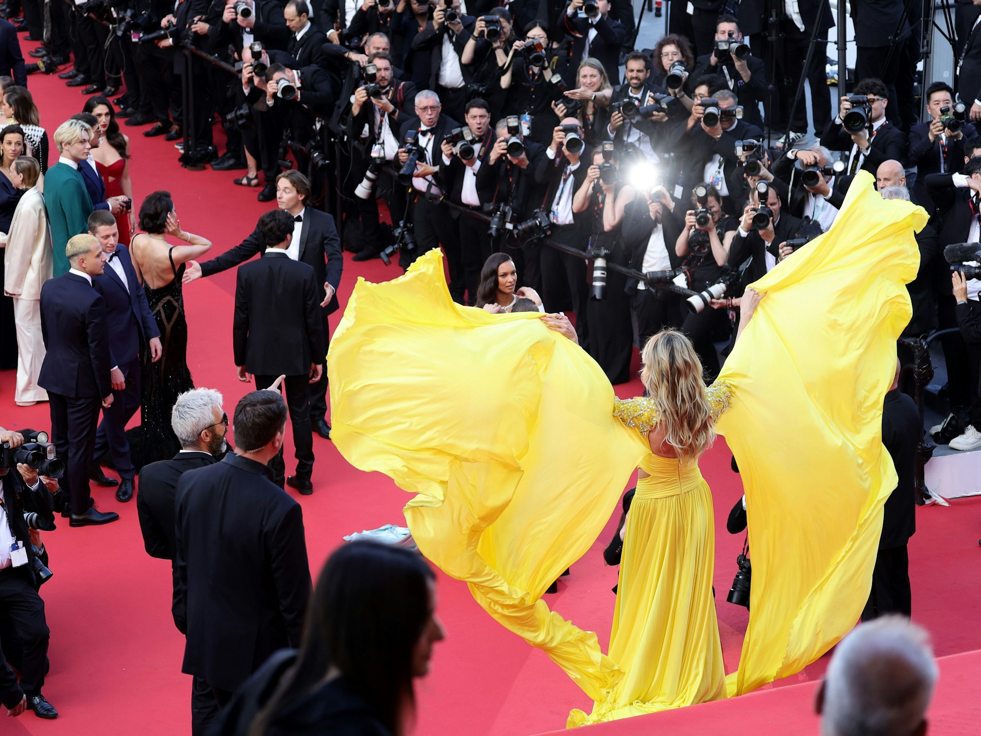 Heidi Klum auf dem roten Teppich von Cannes.