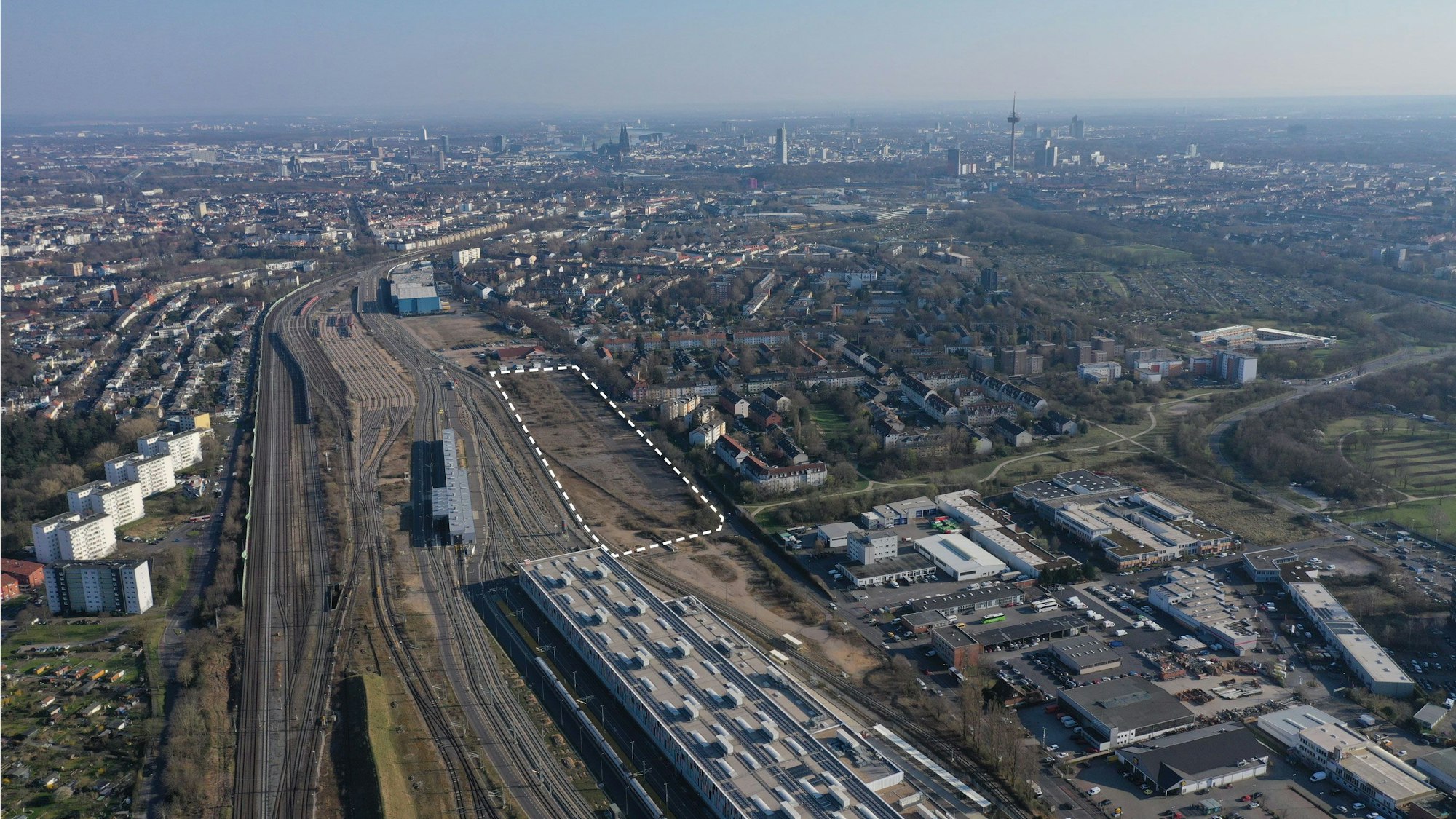 Luftbild aus Köln-Bilderstöckchen.