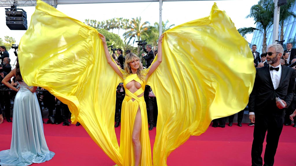 Model Heidi Klum am 24. Mai 2023 bei den Internationalen Filmfestspielen in Cannes.