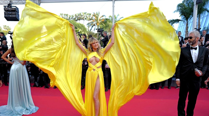 Model Heidi Klum am 24. Mai 2023 bei den Internationalen Filmfestspielen in Cannes.
