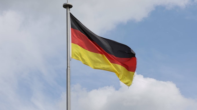 Eine Deutschlandflagge