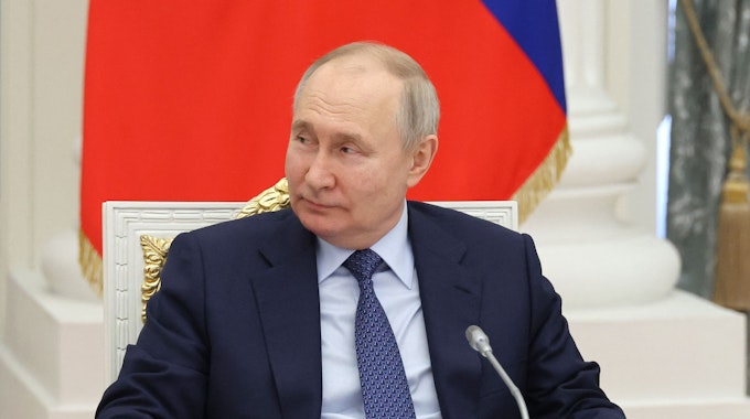 Der russische Präsident Wladimir Putin, hier im Kreml in Moskau im Mai 2023.&nbsp;