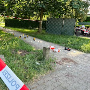 Der Tatort im Böcking-Park in Köln-Mülheim
