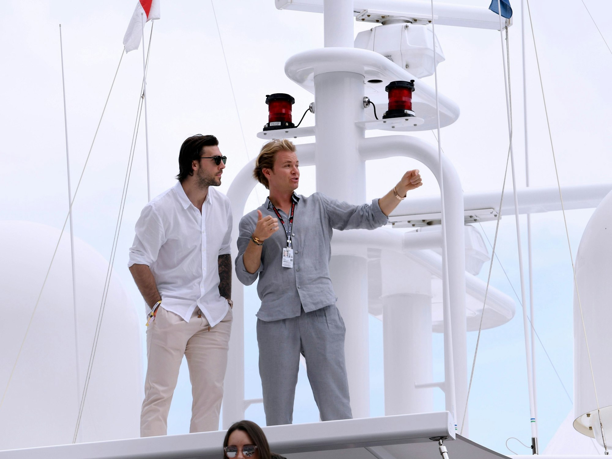 Nico Rosberg auf einer Yacht.