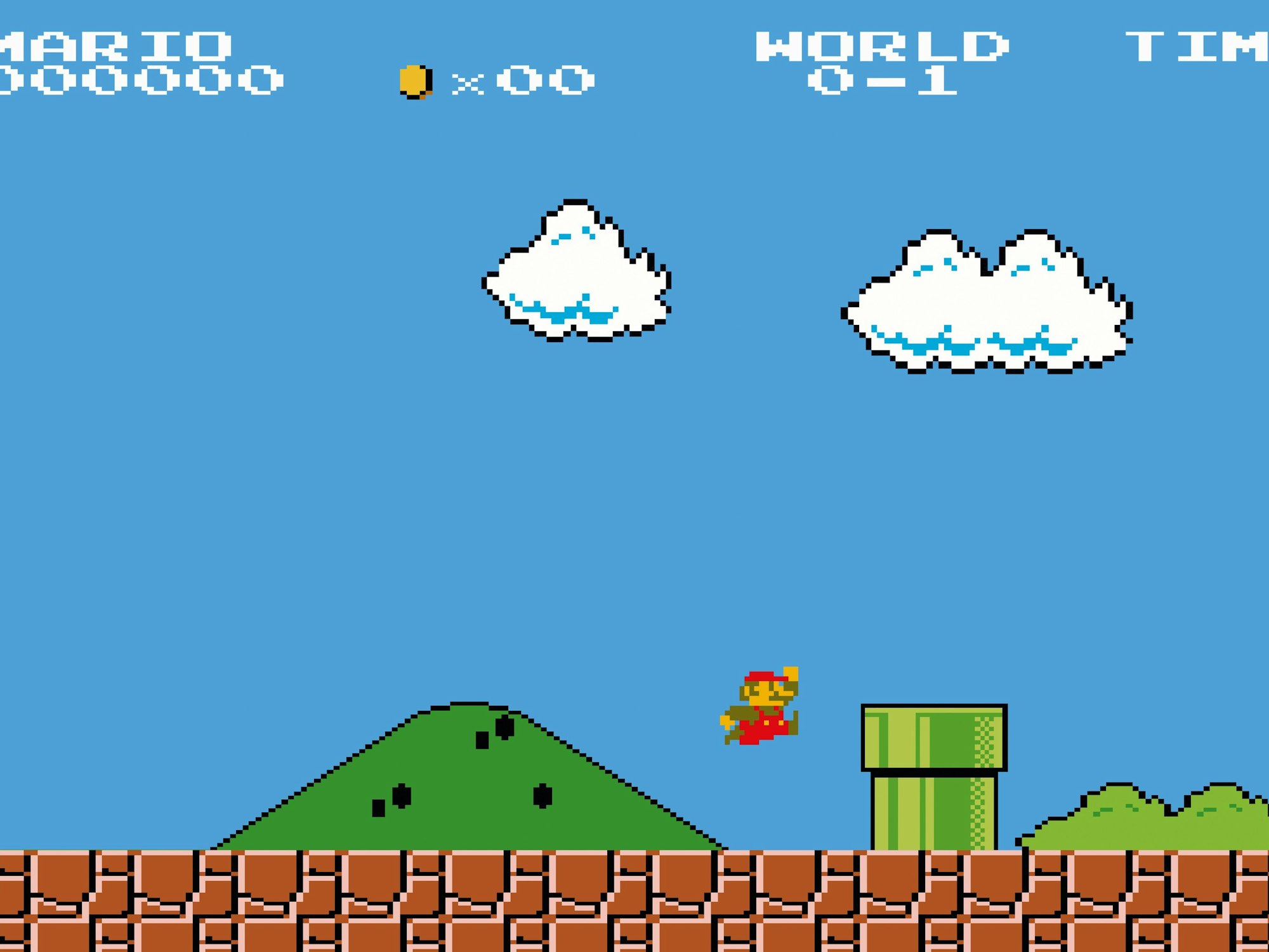 Screenshot vom originalen Super Mario Bros. Videospiel von 1985.


Bild zur Verfügung gestellt vom Taschen Verlag zum Buch "The Computer"

