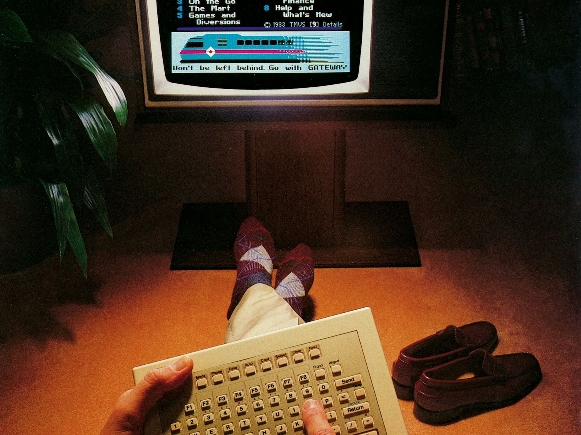 Im Jahr 1983 wurde der Online-Dienst Gateway eingeführt. Bild zur Verfügung gestellt vom Taschen Verlag zum Buch "The Computer"

