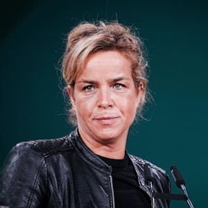 Mona Neubaur beim kleinen Parteitag der NRW-Grünen in Siegburg&nbsp;