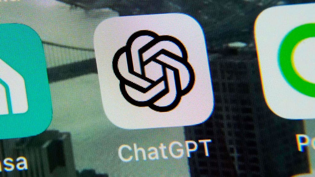 Die ChatGPT-App auf einem iPhone.