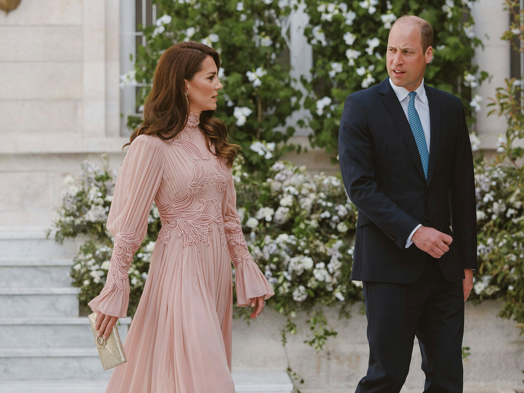 Prinzessin Kate und Prinz William beim Empfang.