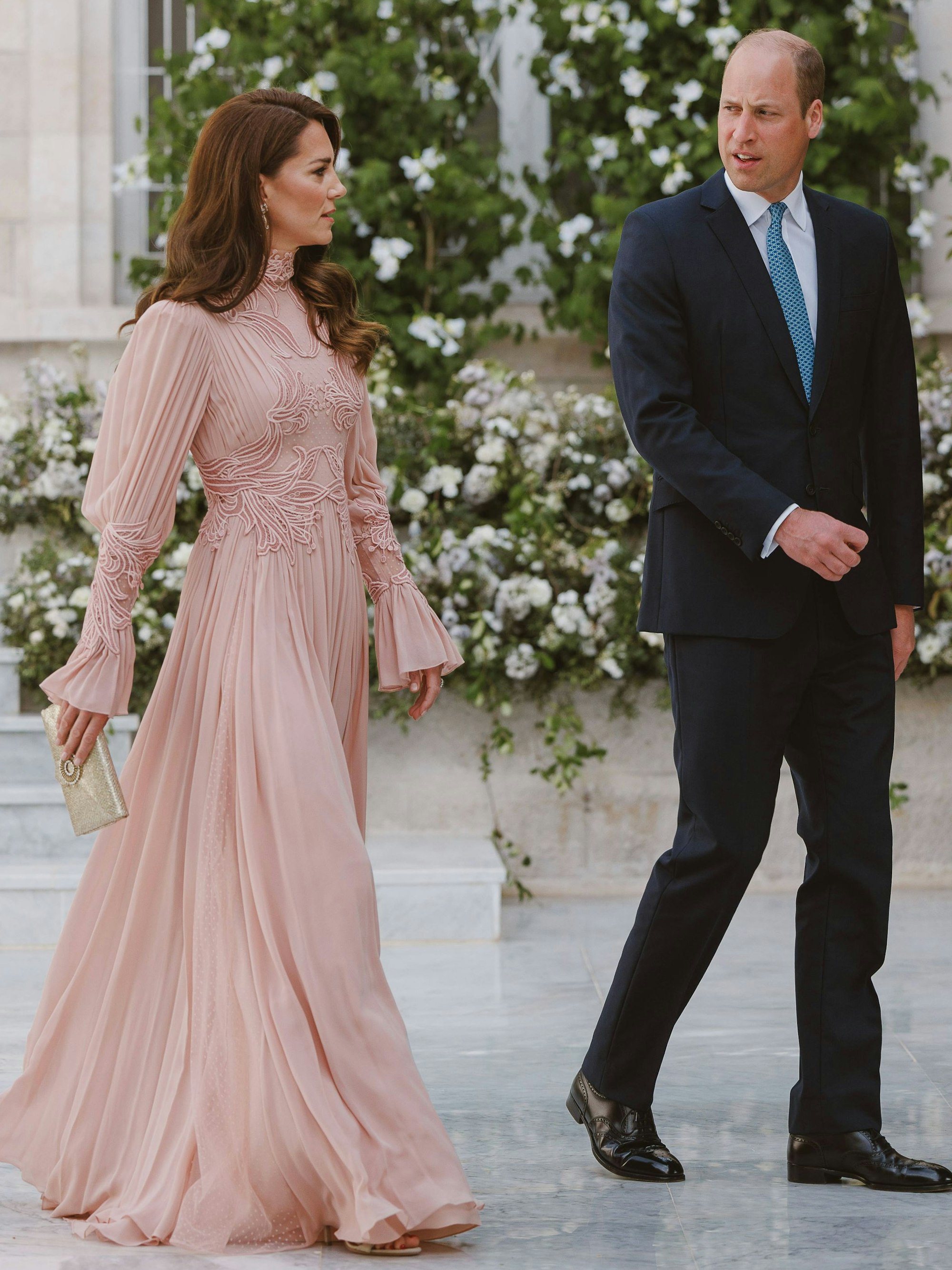 Prinzessin Kate und Prinz William beim Empfang.