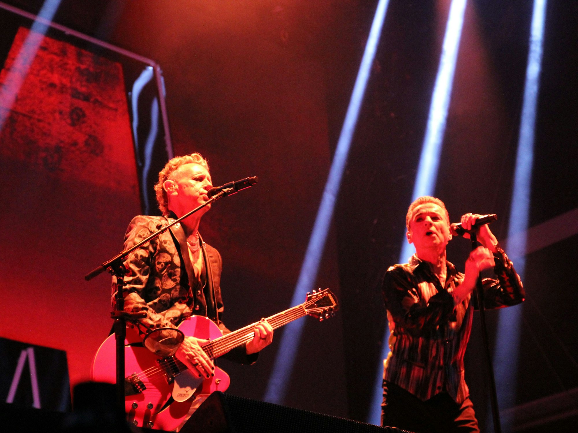 Depeche Mode bei ihrem Konzert in Düsseldorf.