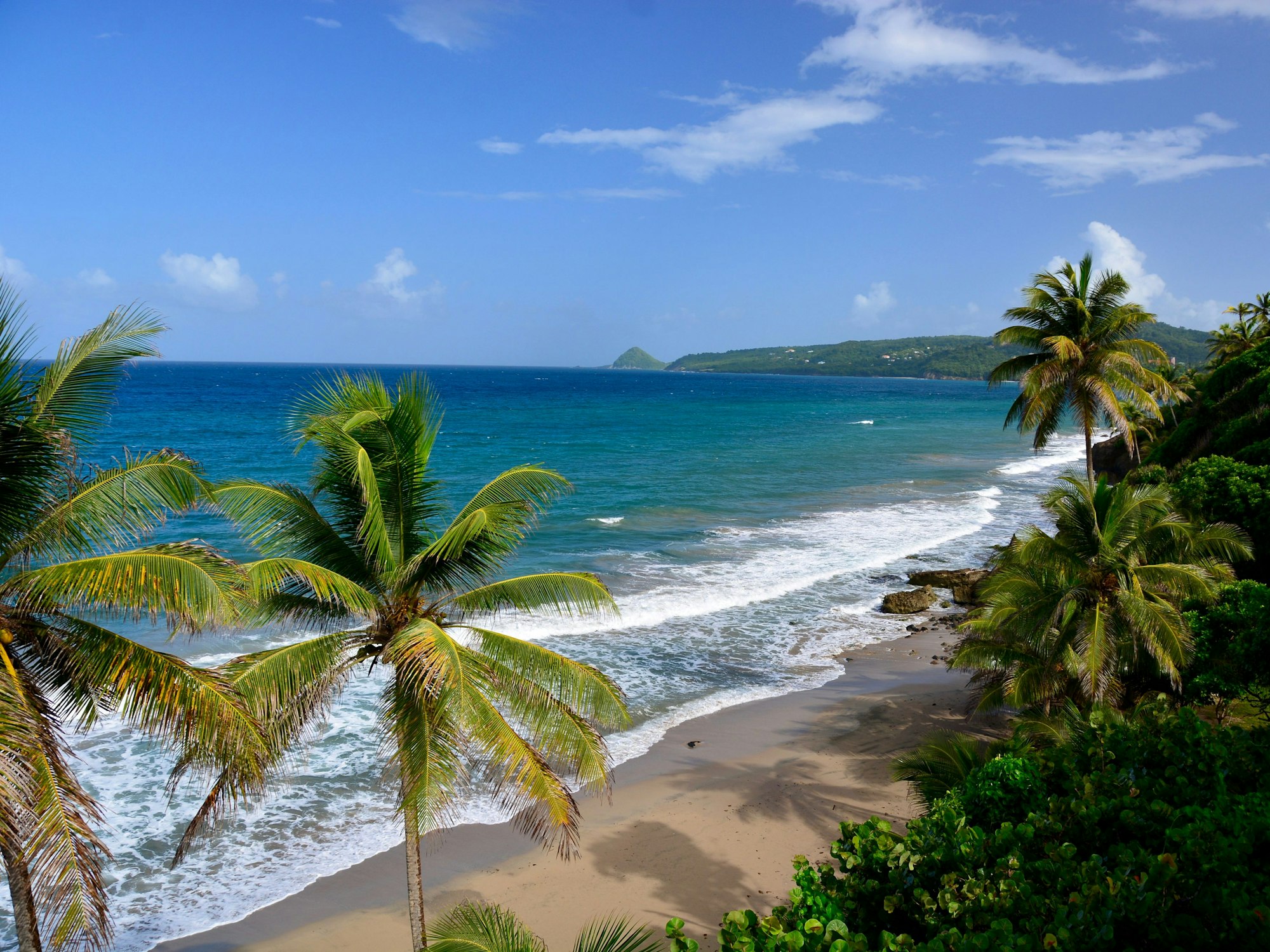 Grabd Anse Beach auf der karibischen Insel Grenada.