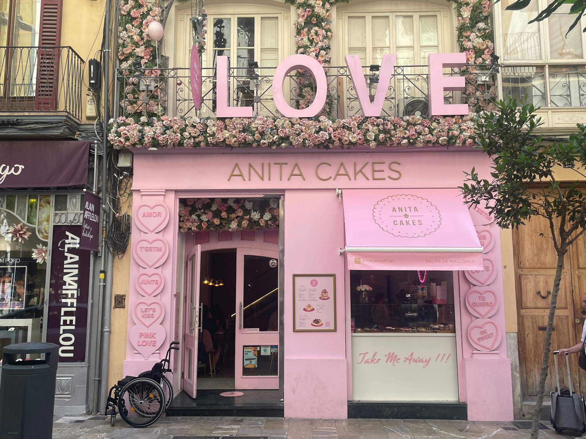 Das Café „Anita Cakes“ in der Altstadt von Palma de Mallorca.