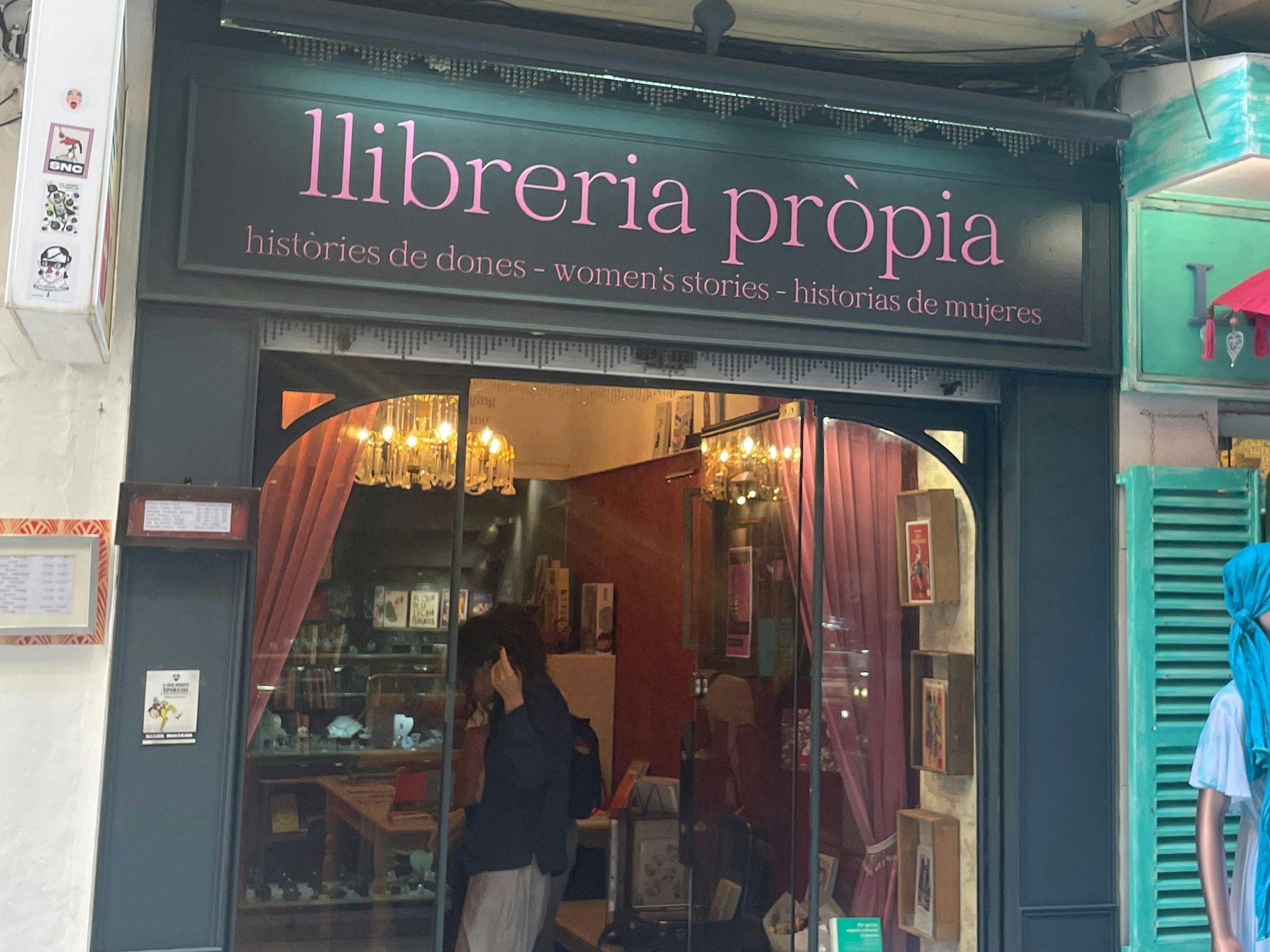 Die „Libreria própia“ in der Altstadt von Palma de Mallorca. Das Foto wurde am 6. Juni 2023 aufgenommen.