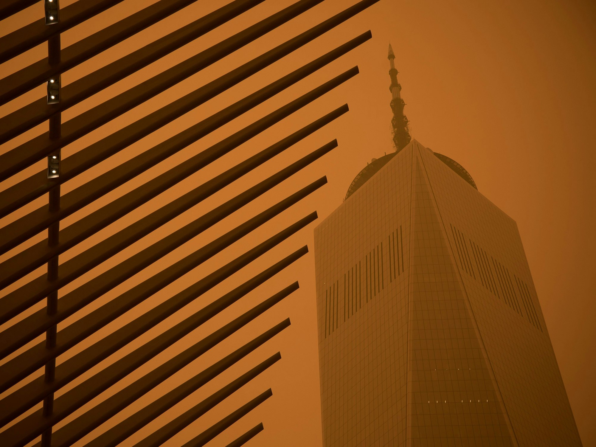 Das One World Trade Center in Lower Manhattan.