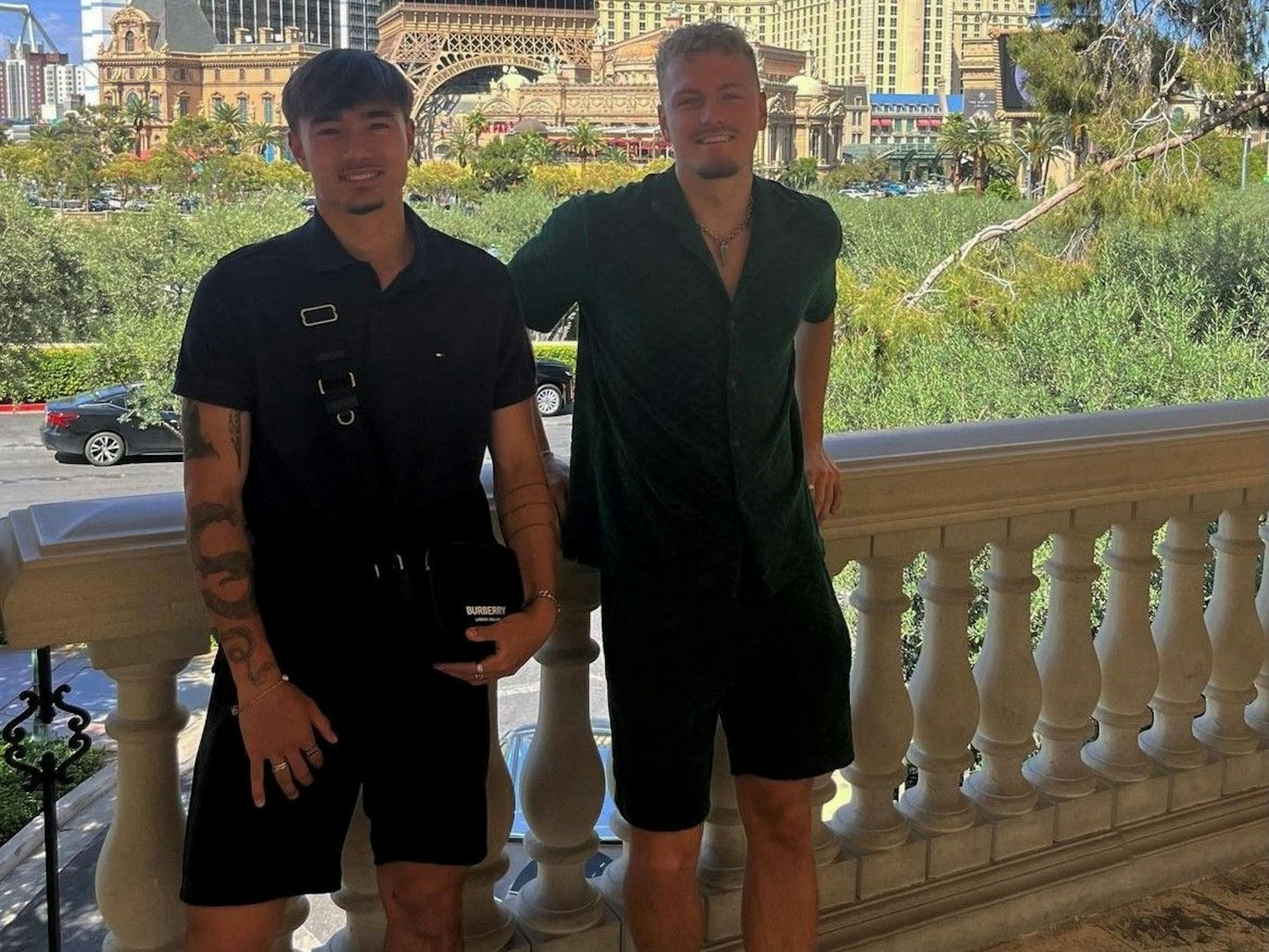 Jens Castrop mit Ex-FC-Talent Carlo Kettig in Las Vegas