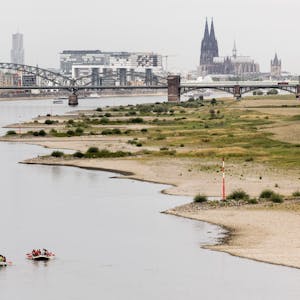 Bereits im vergangenen Jahr hatte auch wegen des heißen Sommers der Rhein zeitweise Niedrigwasser. Im Sommer 2023 könnten wegen des Klimawandels globale Temperaturrekorde fallen.