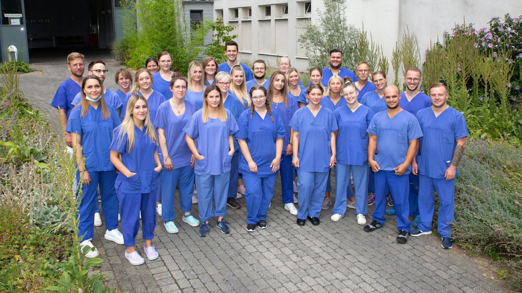 Das Pflegeteamder der Zentralen Notfallambulanz im Klinikum Leverkusen.