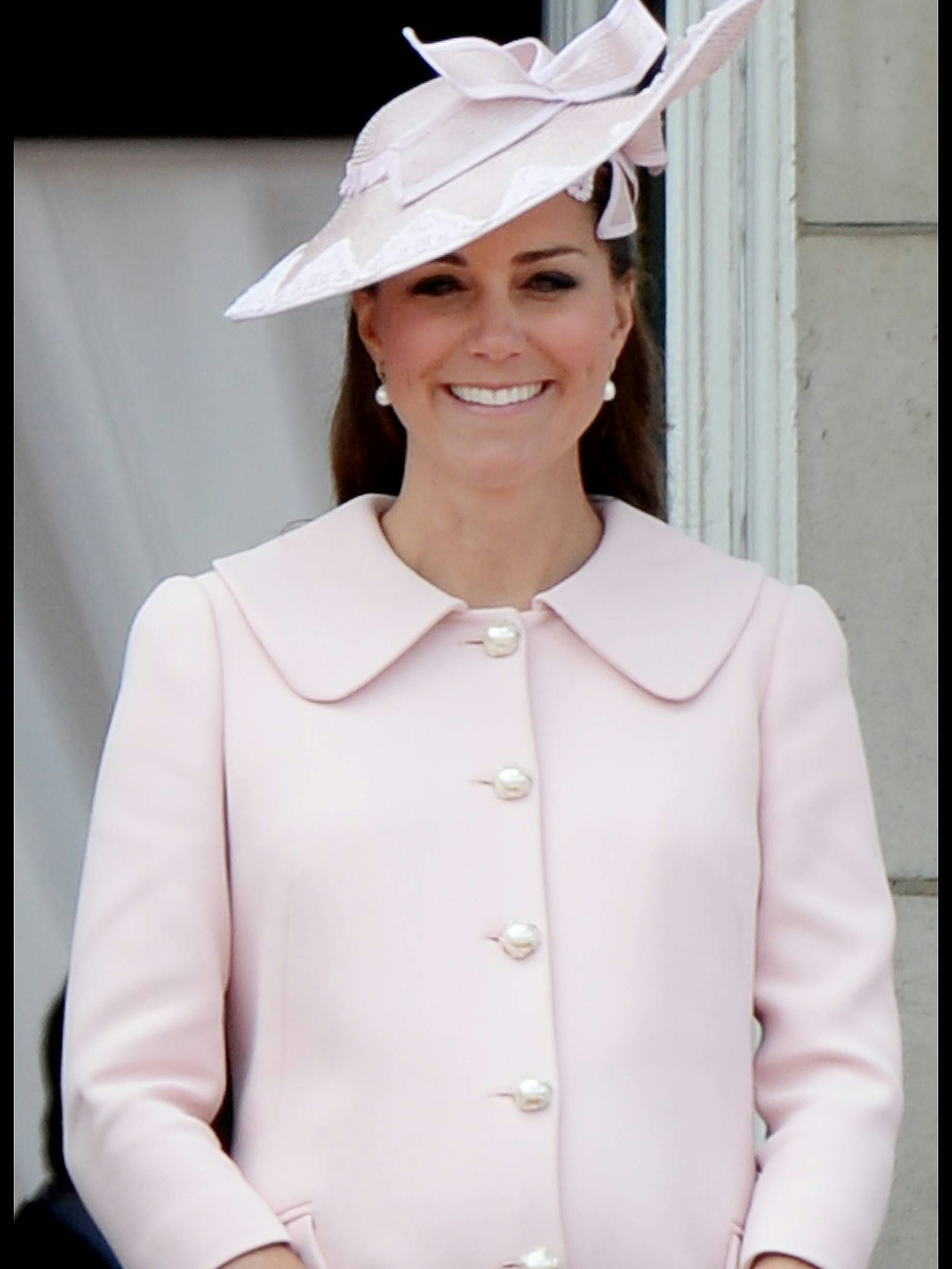 Prinzessin Kate auf dem Balkon bei der Geburtstagsparade „Trooping the Colour“ 2013.