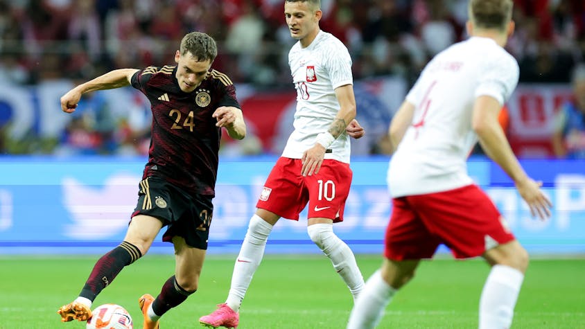Nationalspieler Florian Wirtz beim Duell gegen Polen.