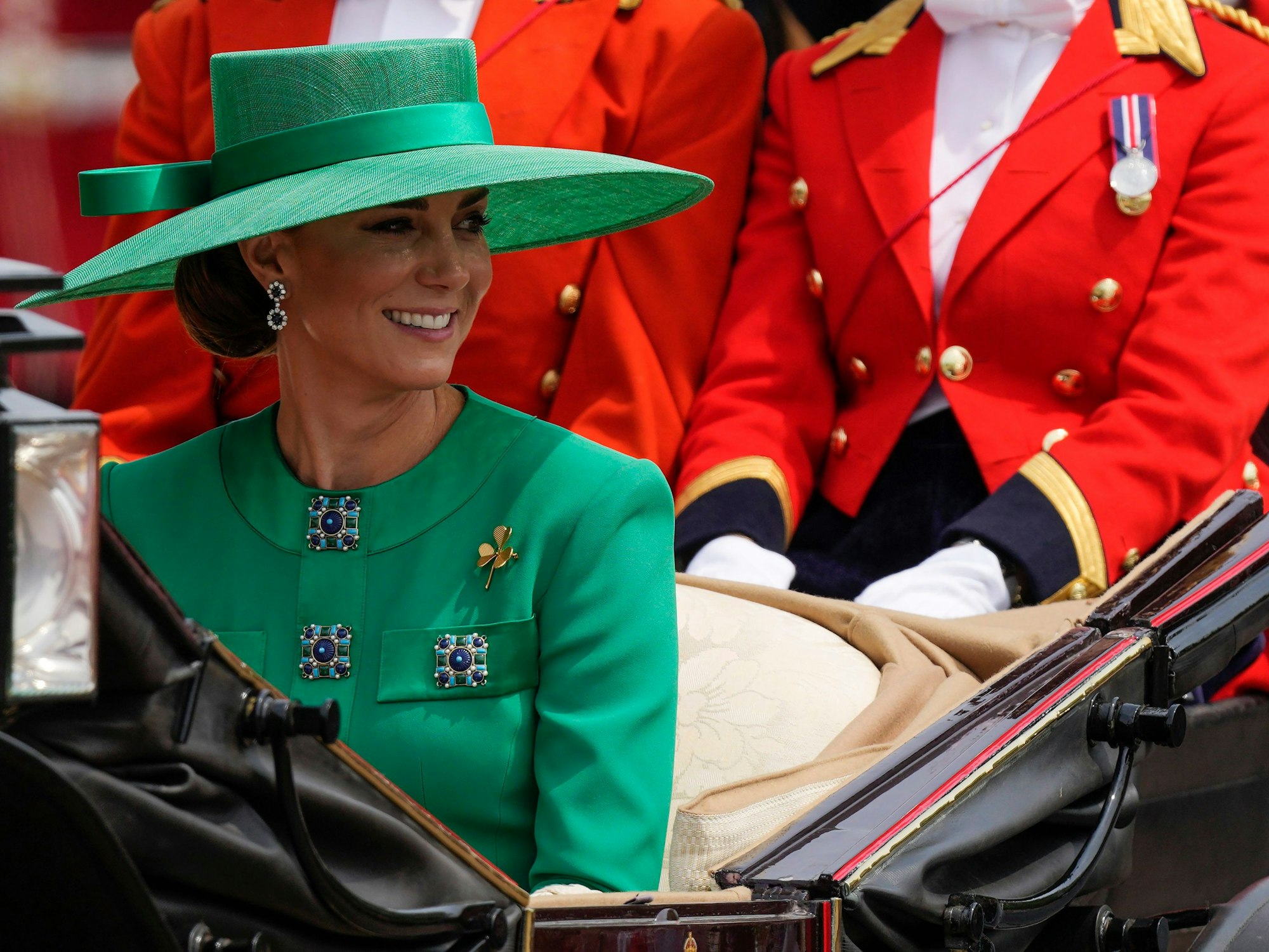 Kate, Prinzessin von Wales, nimmt an einer Feierlichkeit teil.
