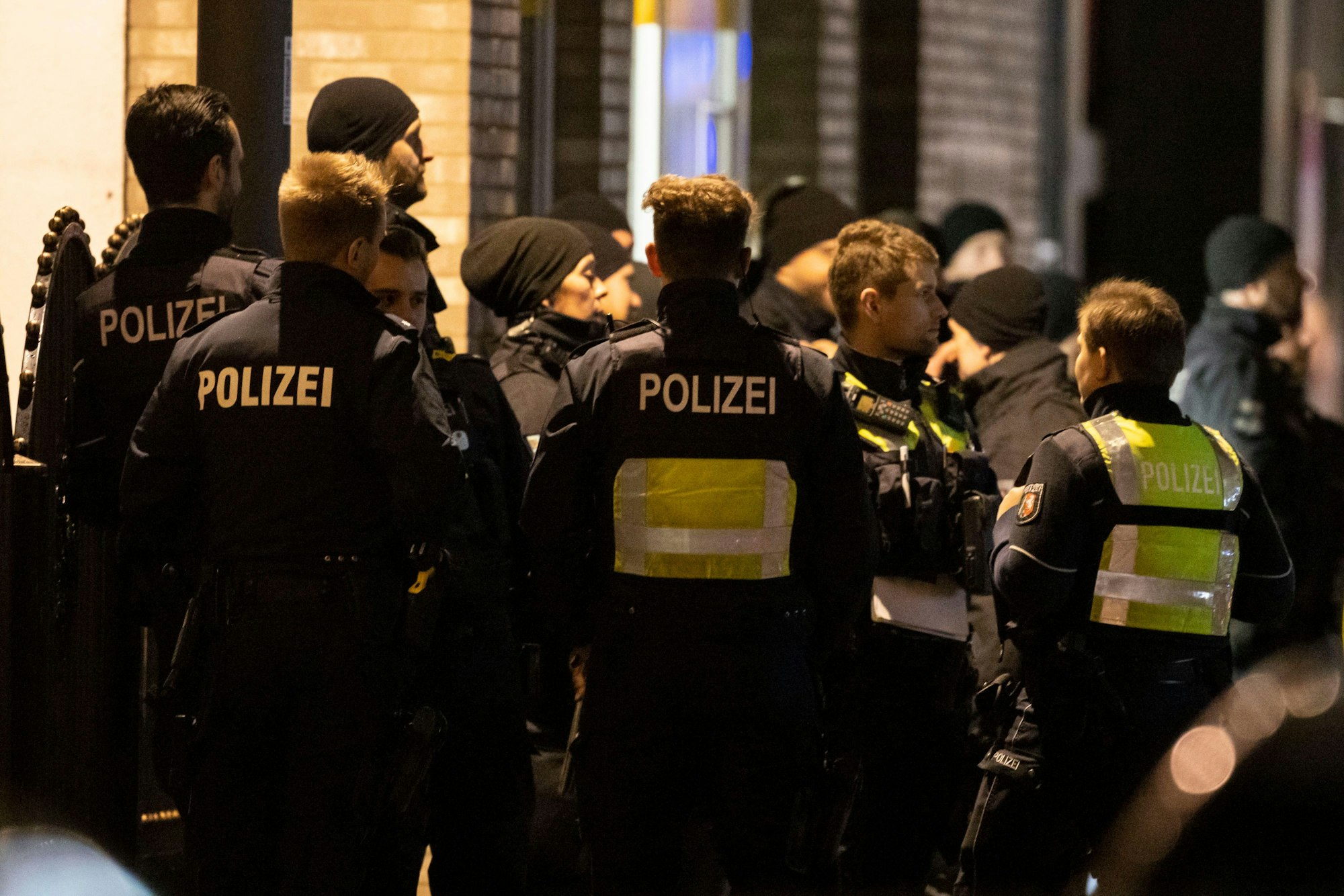 Das Foto zeigt einen Einsatz der Polizei in Castrop-Rauxel Anfang Januar 2023.