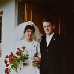 Ein Foto vom Hochzeitstag am 21. Juni 1963.