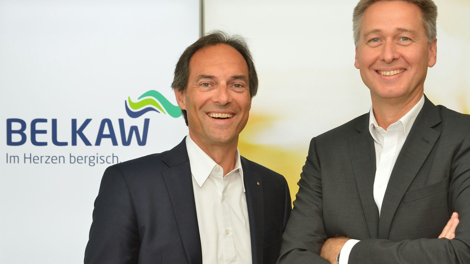 Die Belkaw-Geschäftsführer Manfred Habrunner (links) und Klaus Henninger