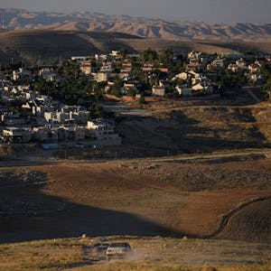 Ein Blick auf die israelische Siedlung Kedar im Westjordanland.&nbsp;