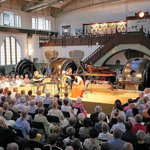 Das Jugendstil-Kraftwerk Heimbach in der Eifel ist auch Konzertsaal für das Festival „Spannungen“.