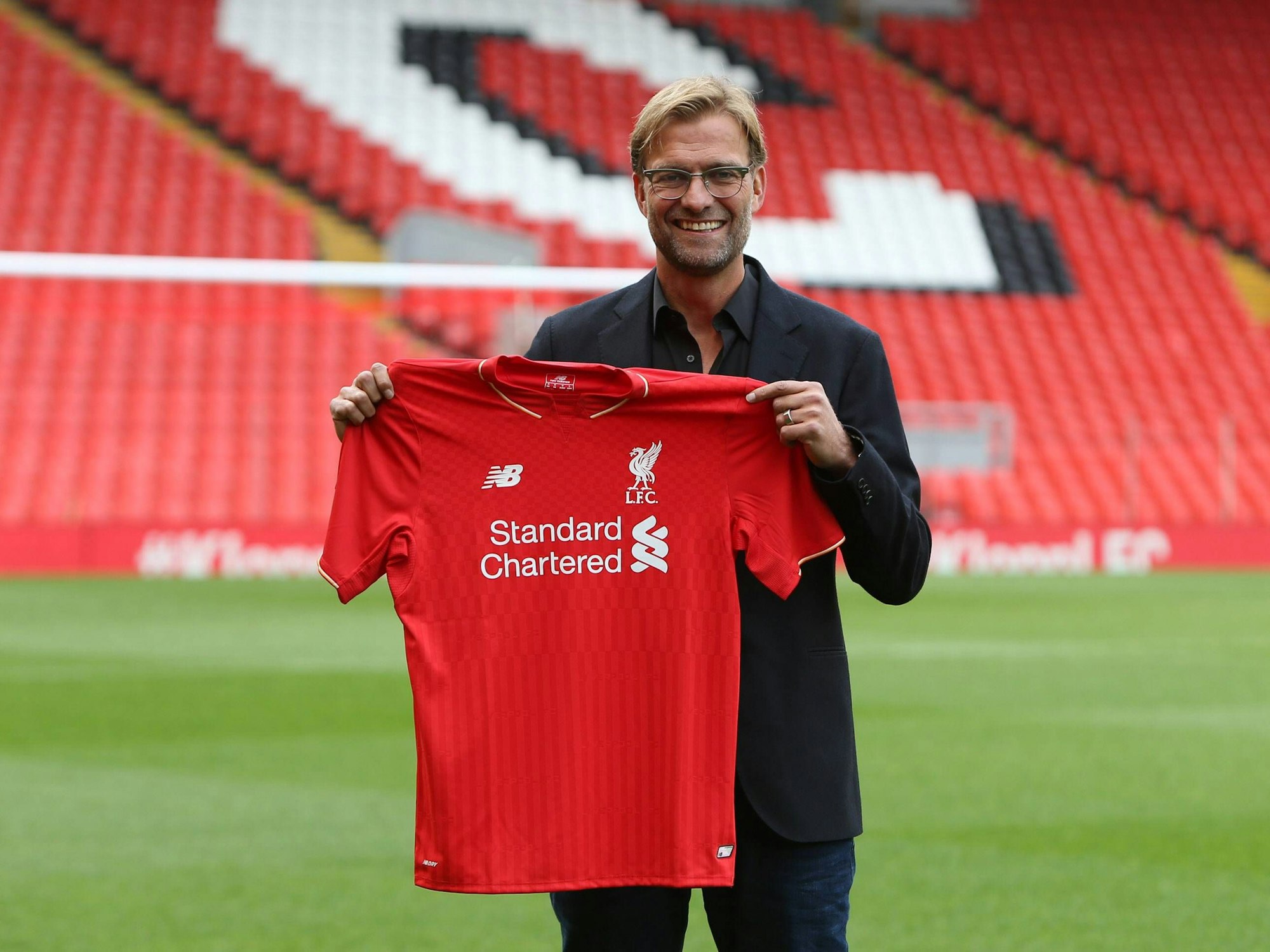 Jürgen Klopp wird als neuer Trainer des FC Liverpool vorgestellt.