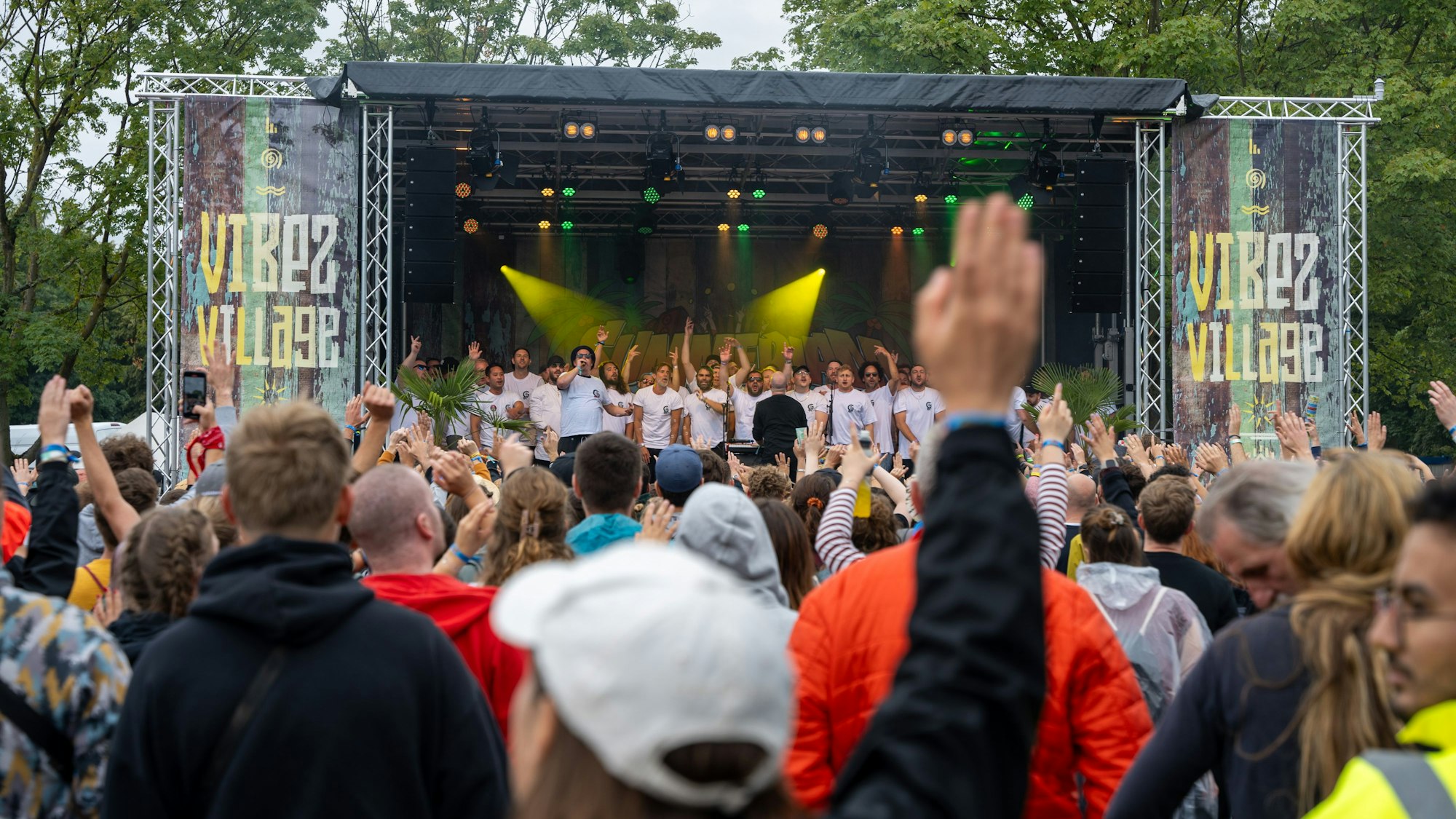Die Grüngürtelrosen stehen beim Summerjam Festival am Fühlinger See in Köln auf der Bühne.