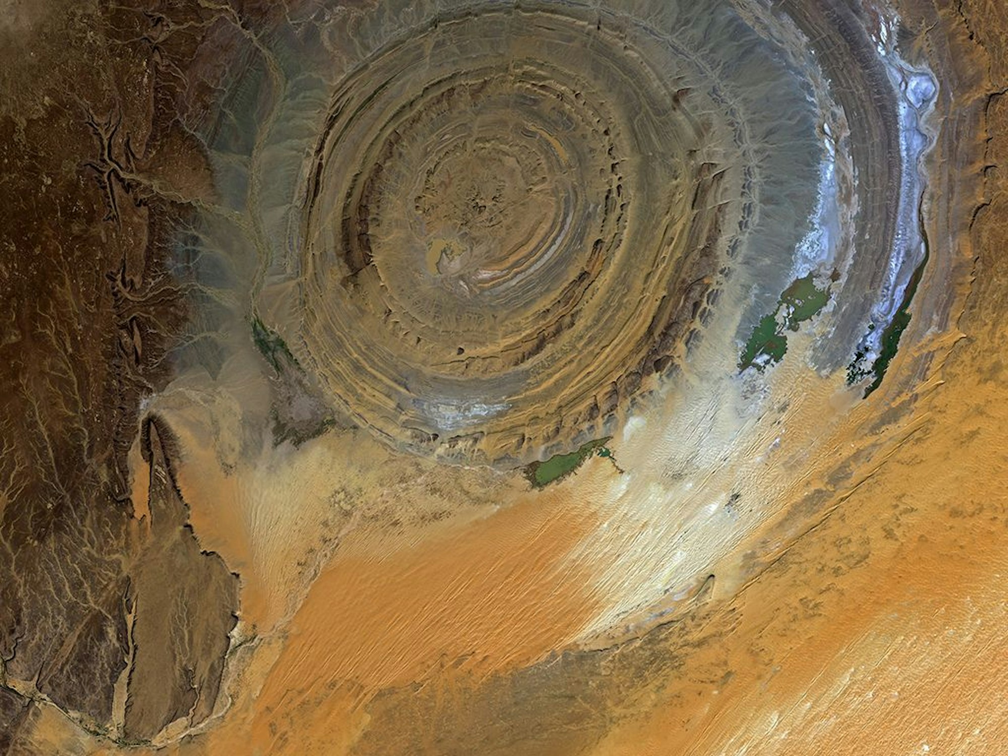 Die Richat-Struktur in Mauretanien.