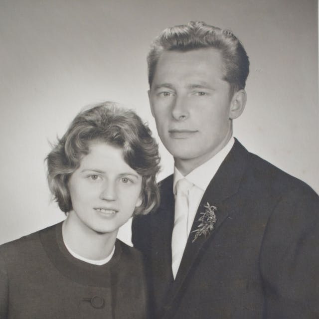 Das Jubelpaar im Jahr 1963.
