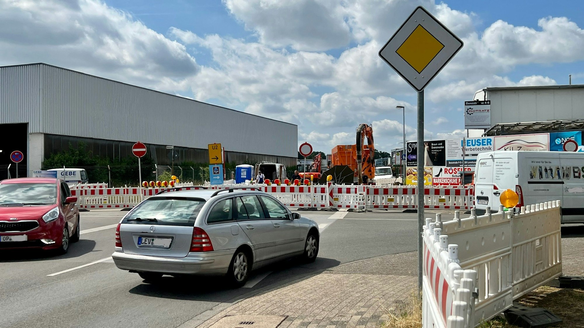 Sperrung der Borsigstraße wegen Leitungsverlegungen