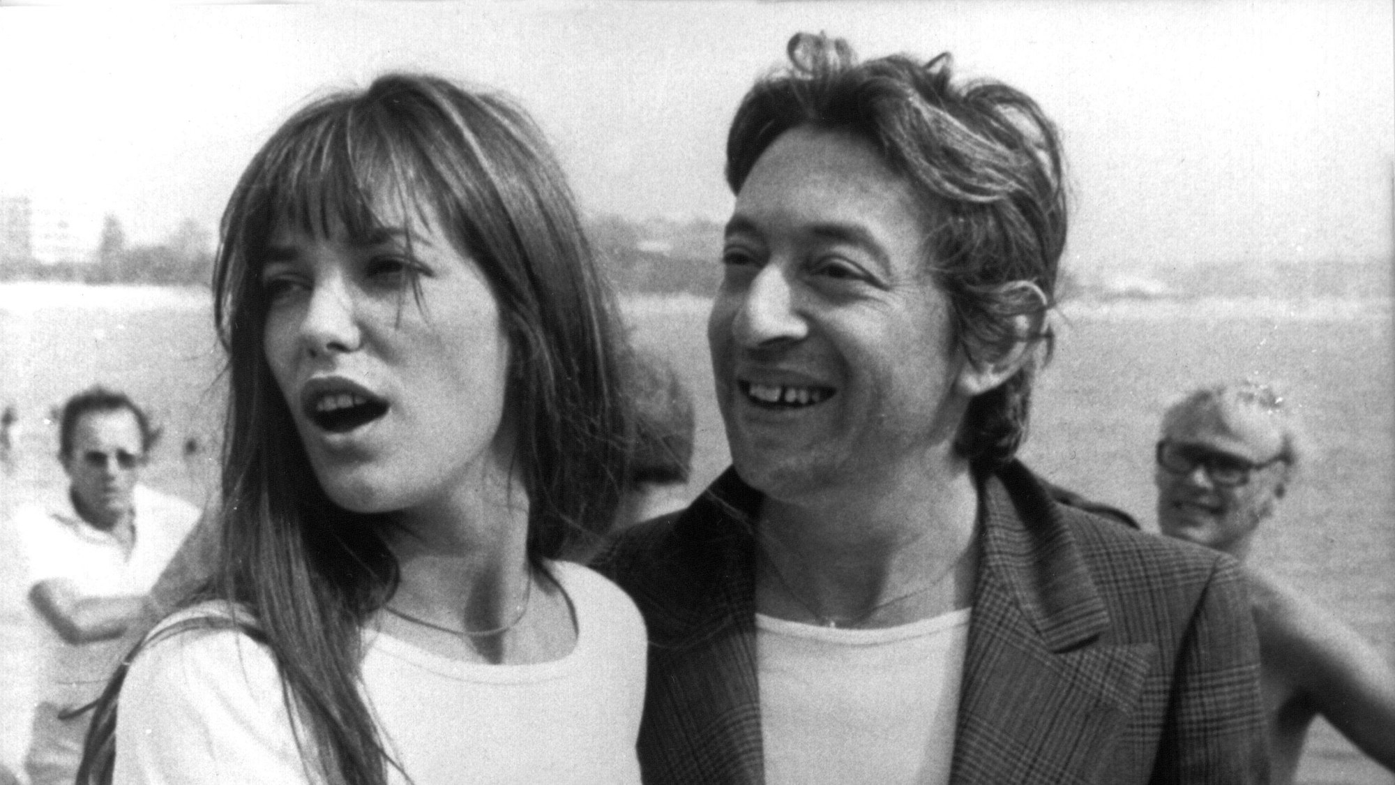 Die britische Sängerin und Schauspielerin Jane Birkin und ihr damaliger Ehemann Serge Gainsbourg.