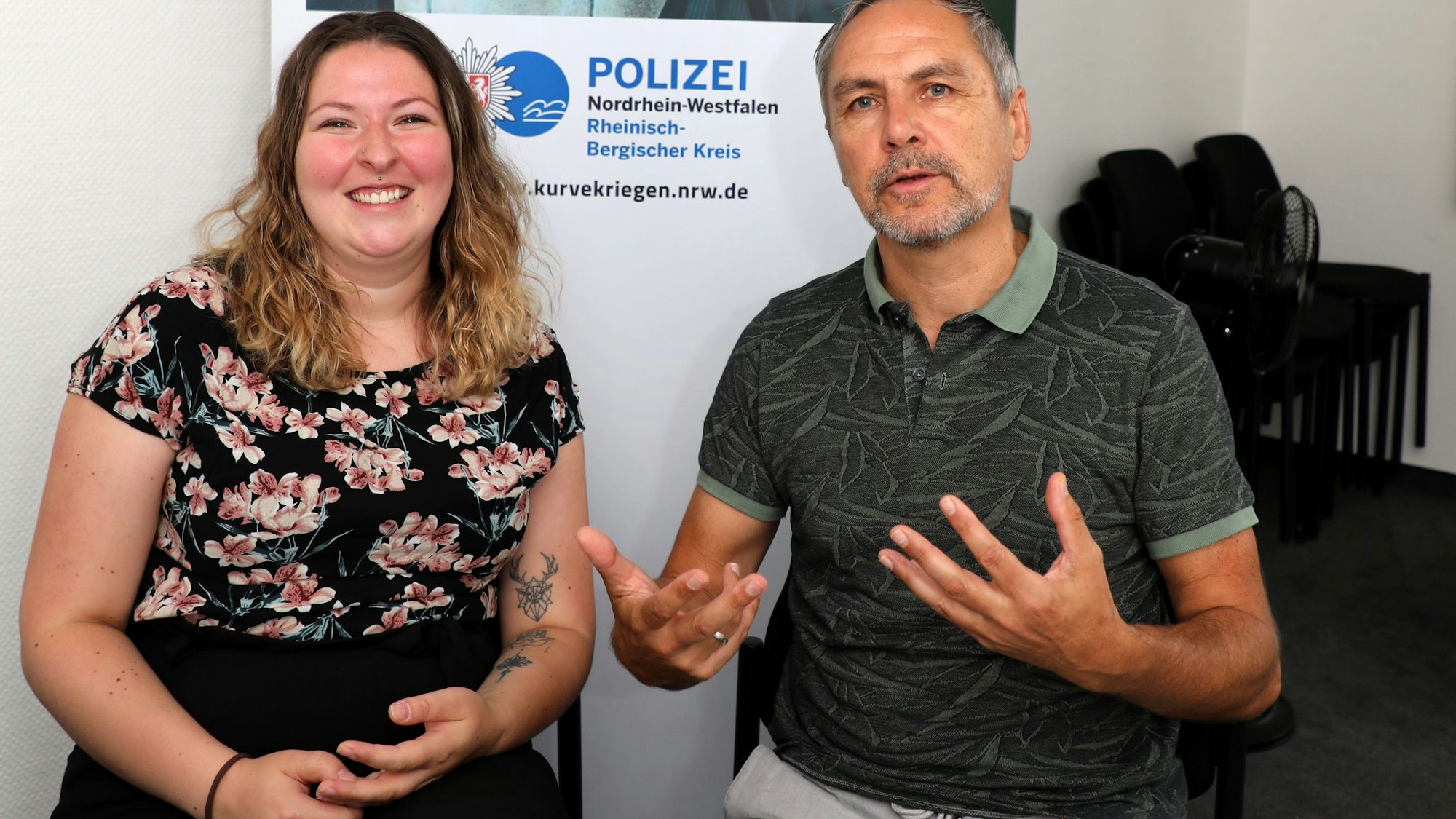 Kriminalhauptkommissar Stefan Lurz und Pädagogin Lea Dörwaldt.