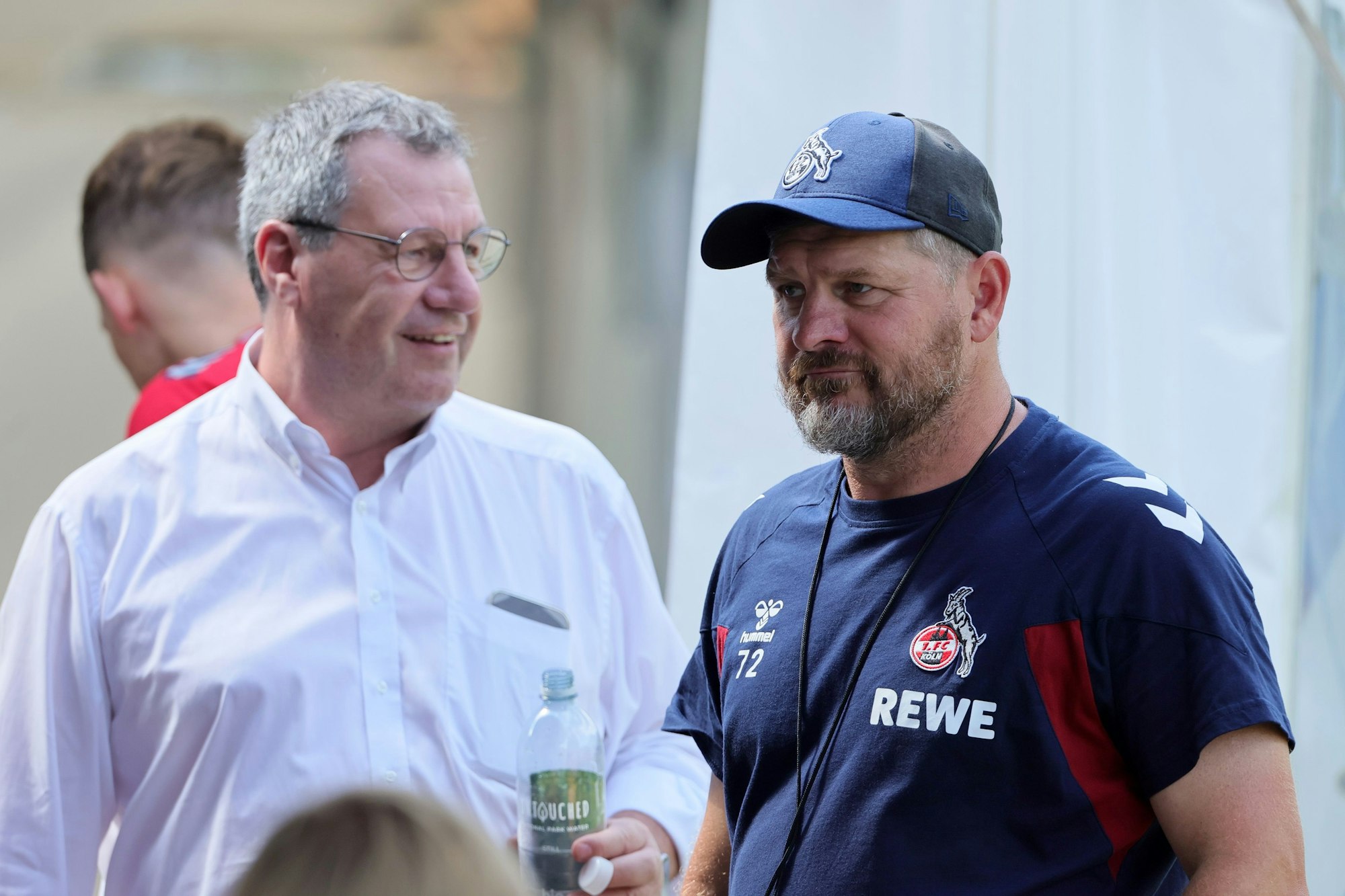 FC-Präsident Werner Wolf mit FC-Trainer Steffen Baumgart