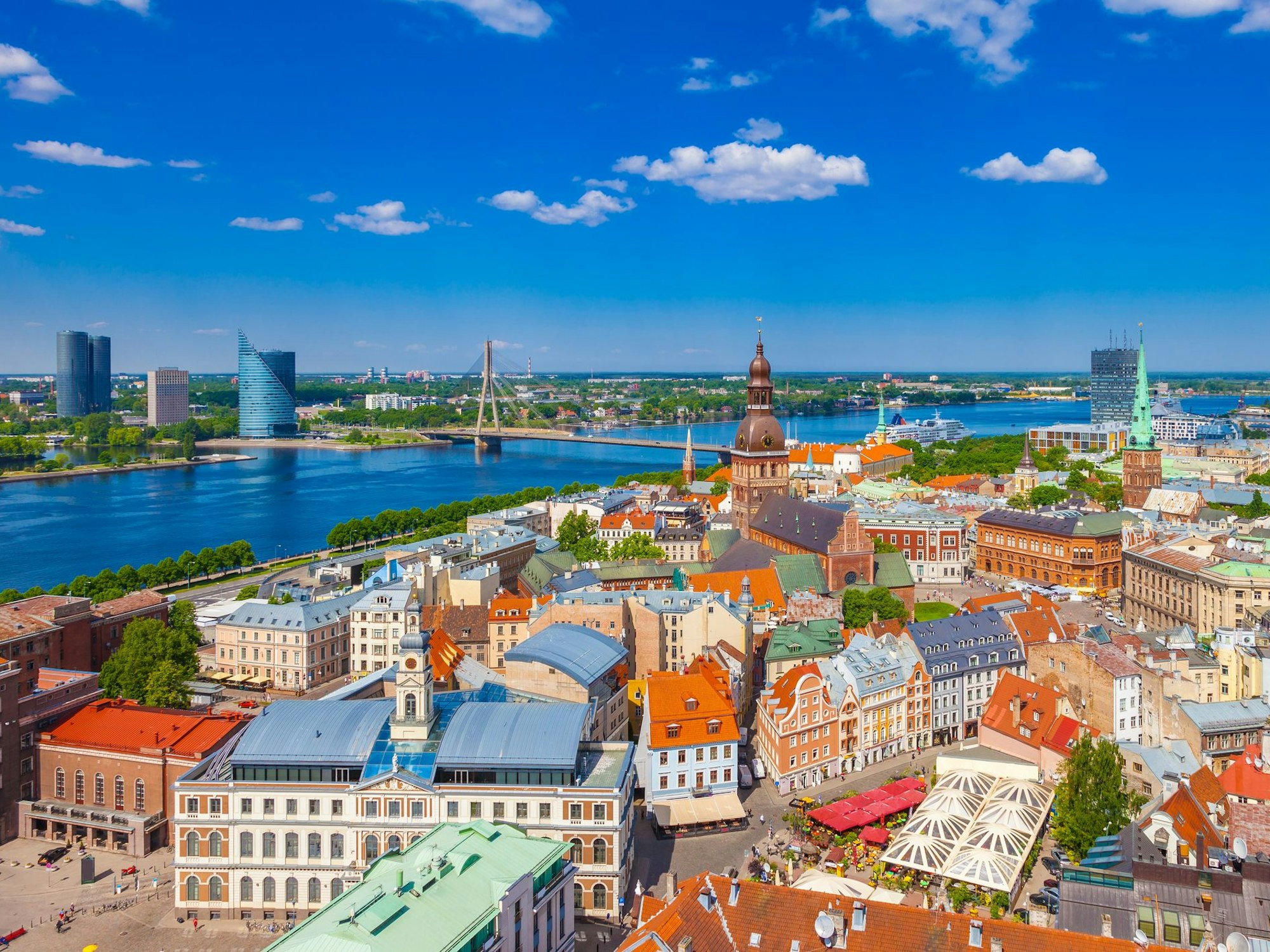 Blick auf Riga, Lettland.