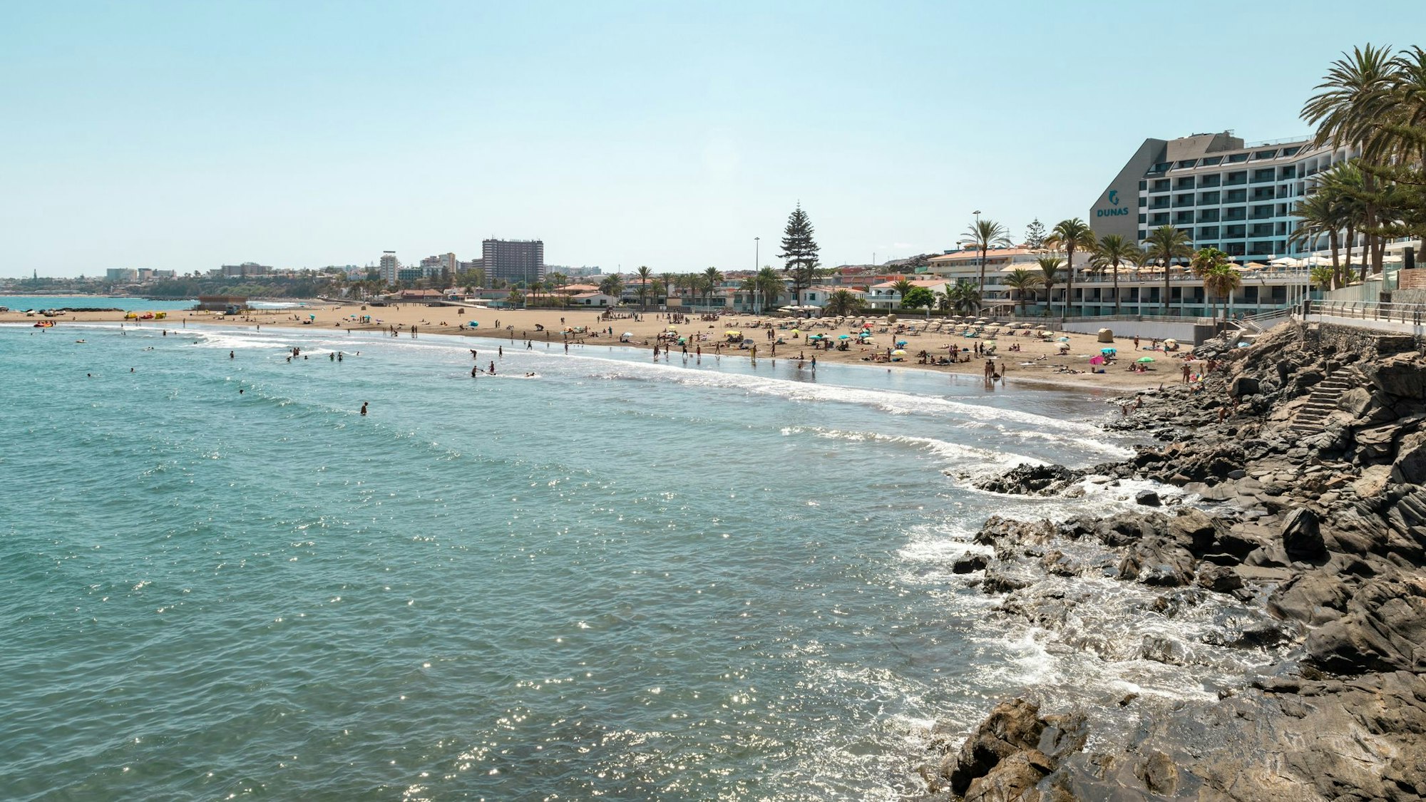 Auf dem Foto sieht man die Playa de las Burras.