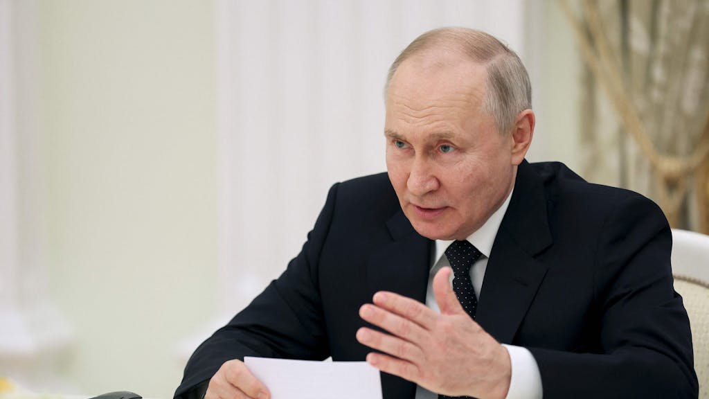 Russlands Präsident Wladimir Putin bei einem Meeting im Kreml am 22. Juni.