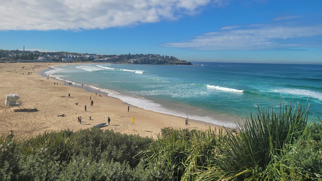 Sydney: Stadtstrand Bondi Beach.

Fotos aus Juli 2023
