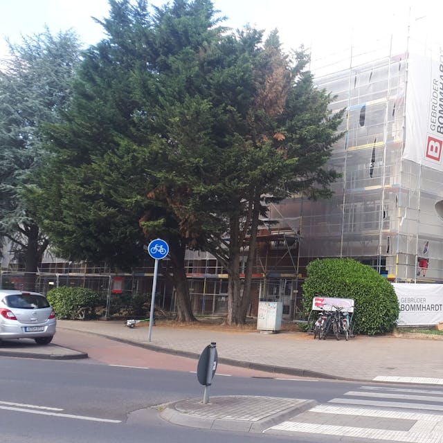 Die Aachener Siedlungs- und Wohnungsgesellschaft stockt ihre Wohnhäuser im Viertel entlang der Escher Straße auf.