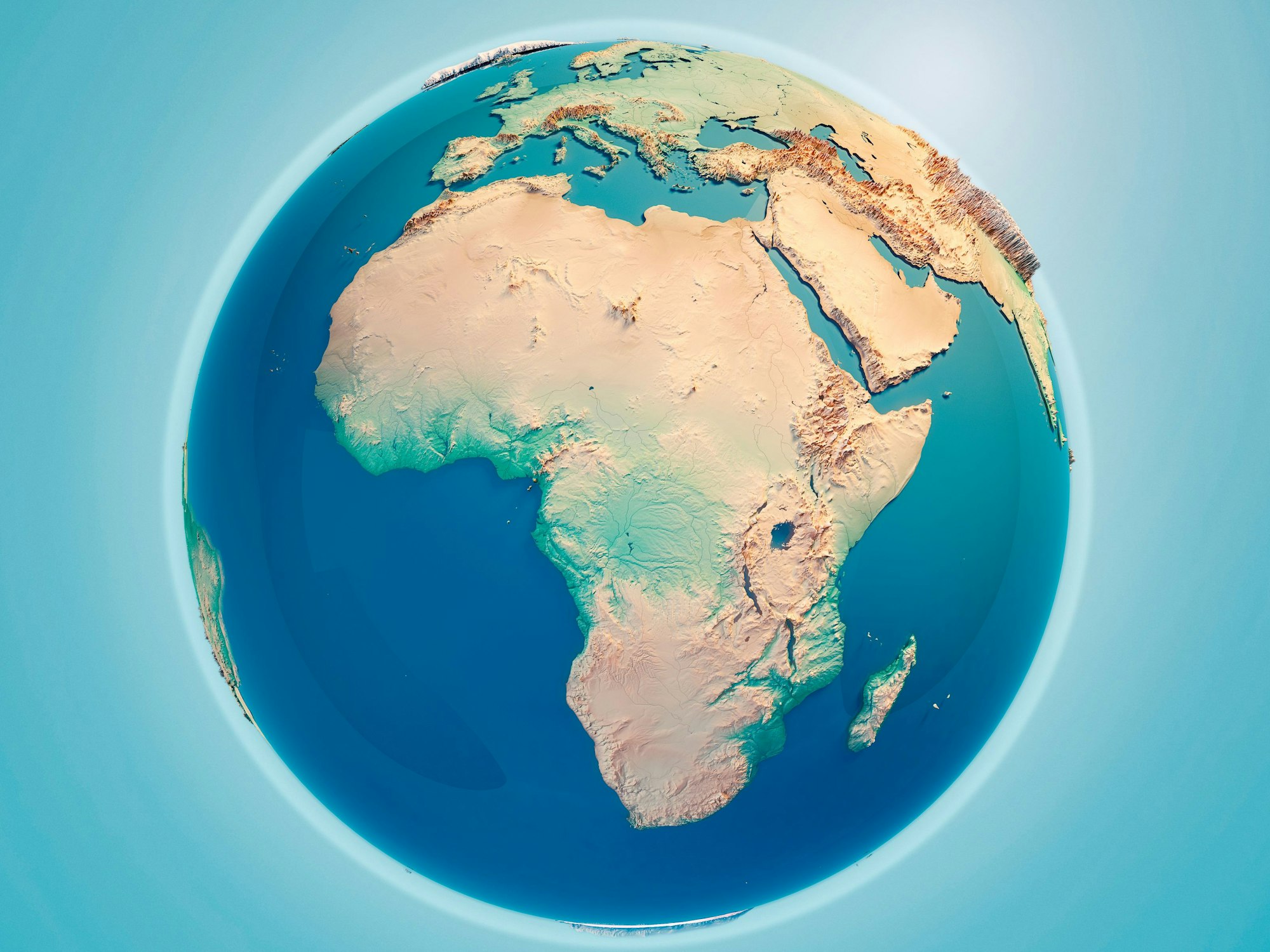 Darstellung des afrikanischen Kontinentes