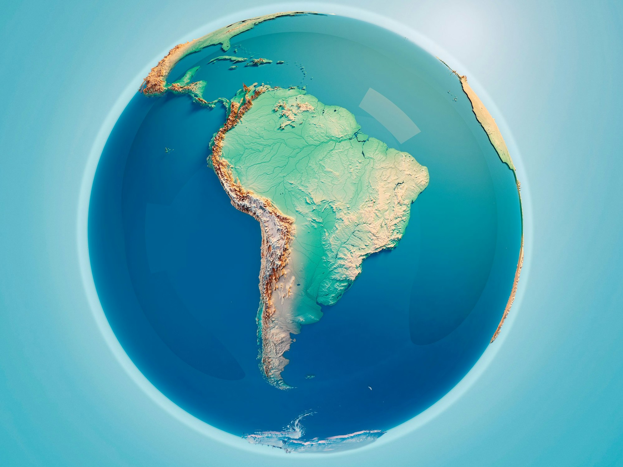 Darstellung von Südamerika