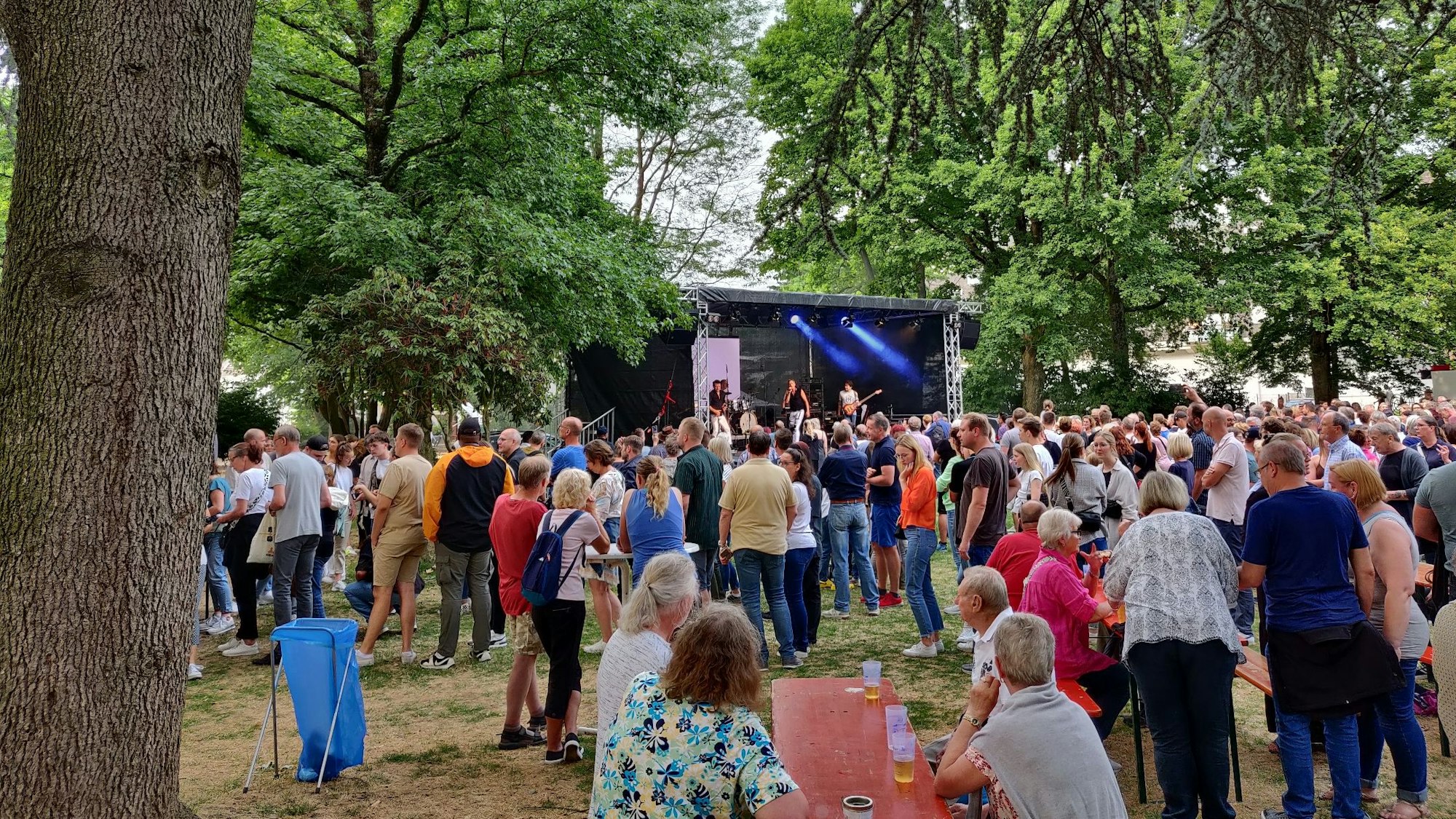 Livelingen-Konzert im Stadtpark.