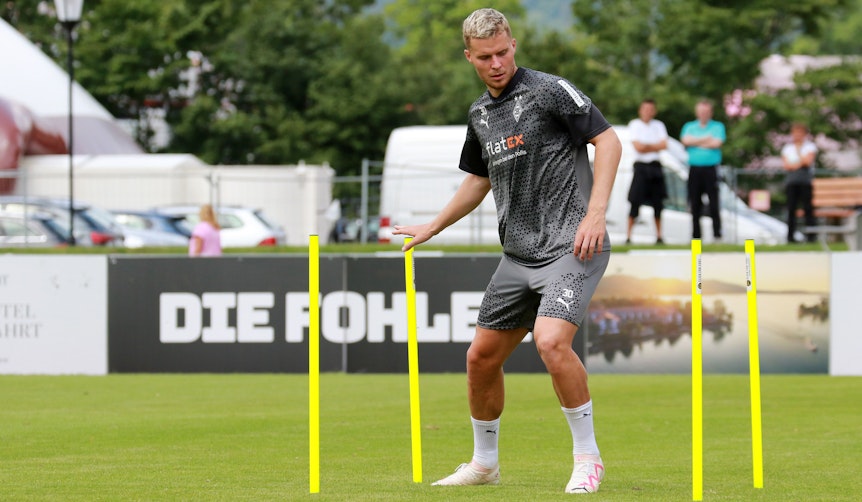 Nico Elvedi beim Training von Borussia Mönchengladbach am 28. Juli 2023 im Trainingslager in Rottach-Egern.