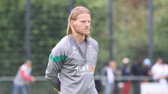 Eugen Polanski, Trainer der U23 von Borussia Mönchengladbach, hier am 1. Juli 2023 beim Testspiel gegen den SV Elversberg.